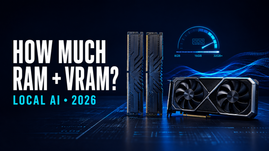 RAM modules and graphics card illustrating local AI memory requirements